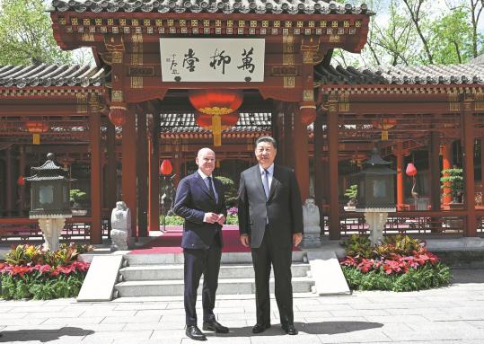 Xi, Scholz call for mutual progress