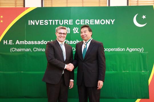 Diplomat honored for bolstering China-Pakistan ties