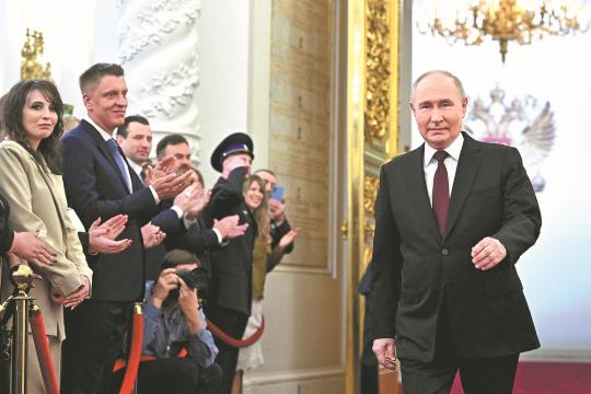Putin begins 5th term as Russia leader