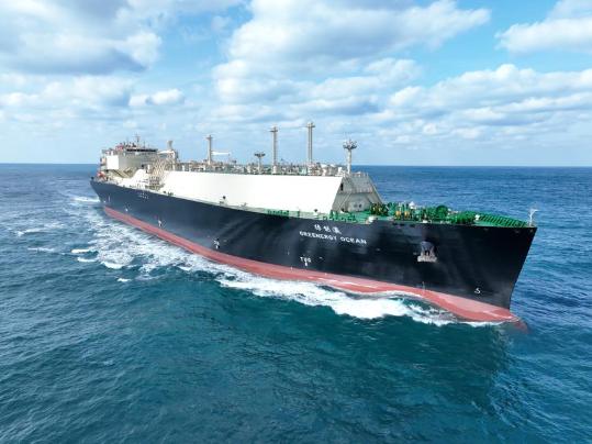 China takes step in becoming LNG carrier global leader