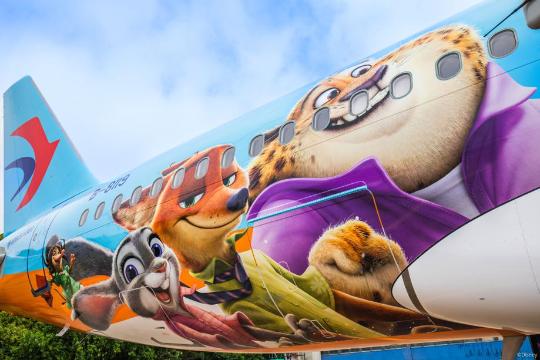 Shanghai Disney, China Eastern Airlines unveil Zootopia-themed plane