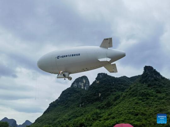 China-made AS700 airship makes longest journey in test flight