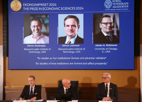 Trio awarded Nobel Prize in economics