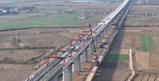 Major section on Shanghai-Chongqing-Chengdu High-Speed Railway achieves milestone