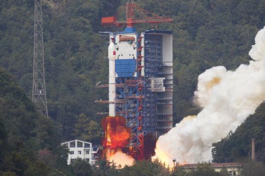 Long March 3B rocket blasts off for 100th time