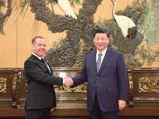 Xi: Sino-Russian ties serve as example for major countries