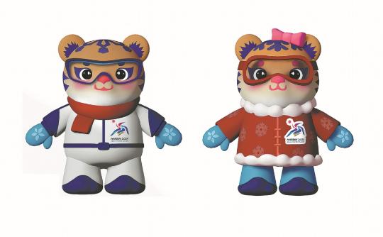 A natural design for the mascots, medals and torch