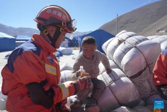 Relief teams ensure timely aid delivery in earthquake-hit Xizang