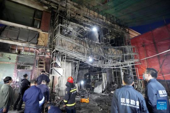Authorities rule out arson, gas explosion in deadly Liaoyang fire