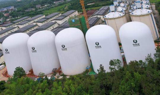China debuts next-gen air-supported grain storage warehouses