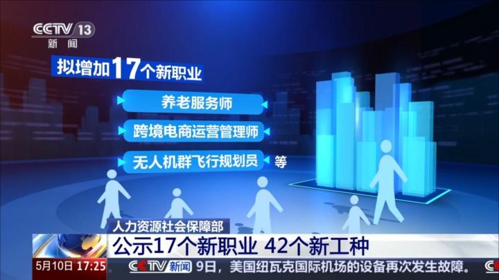 人力资源社会保障部公示17个新职业 42个新工种