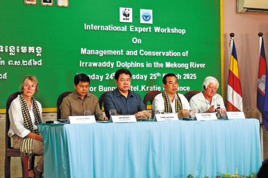Researchers help protect Cambodian dolphins