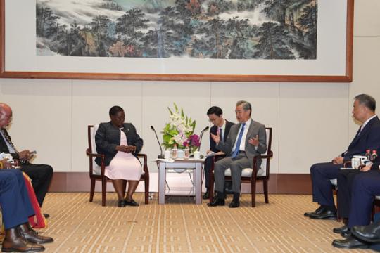China's top diplomat meets African officials in Changsha