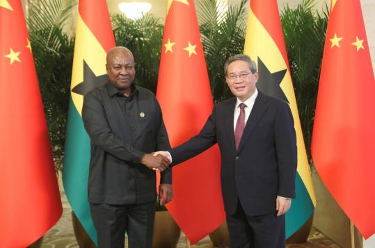 Chinese premier meets Ghanaian president