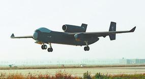 Large, unmanned jet makes maiden flight