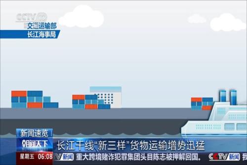 长江干线“新三样”货物运输增势迅猛