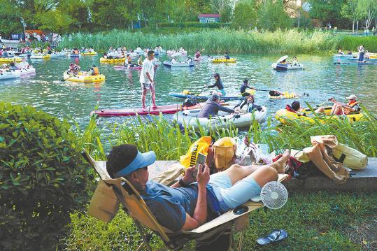 Summer fun flows along city waterway