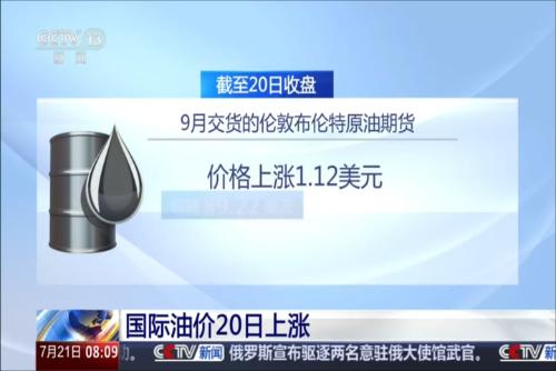 国际油价20日上涨