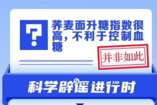 中新真探：荞麦面升糖指数很高，不利于控制血糖？