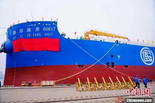 150,000-metric-ton aquaculture vessel delivered in E China