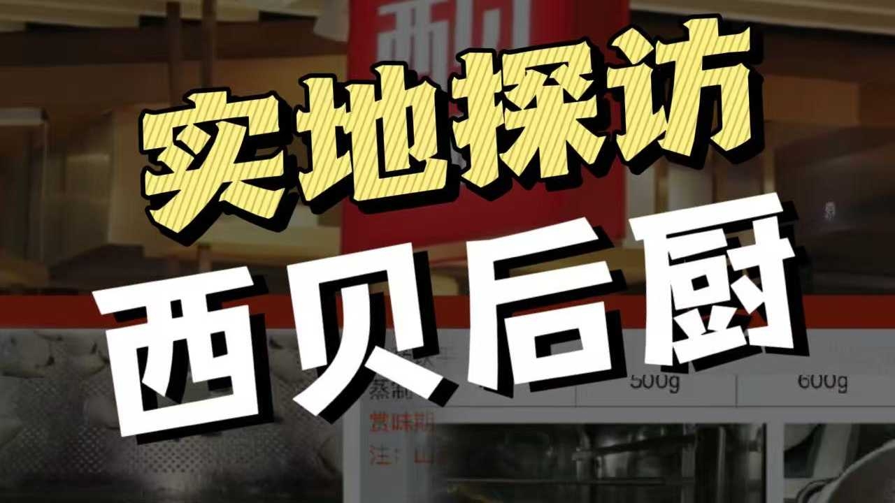 實地探房西貝后廚