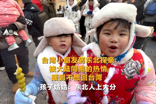 台湾小朋友到东北探亲 被大陆同胞的热情暖到不想回台湾 孩子姑姑：东北人上大分