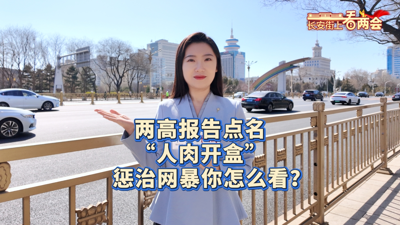 长安街上看两会丨两高报告点名“人肉开盒”，惩治网暴你怎么看？