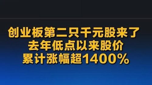 创业板第二只千元股来了
