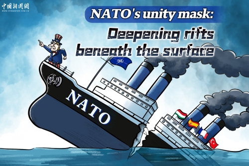 Comicomment | NATO's unity mask: Deepening rifts beneath the surface