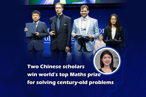 Two Chinese scholars win world's top Maths prize for solving century-old problems