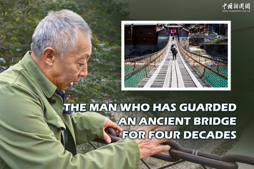 The man who has guarded an ancient bridge for four decades