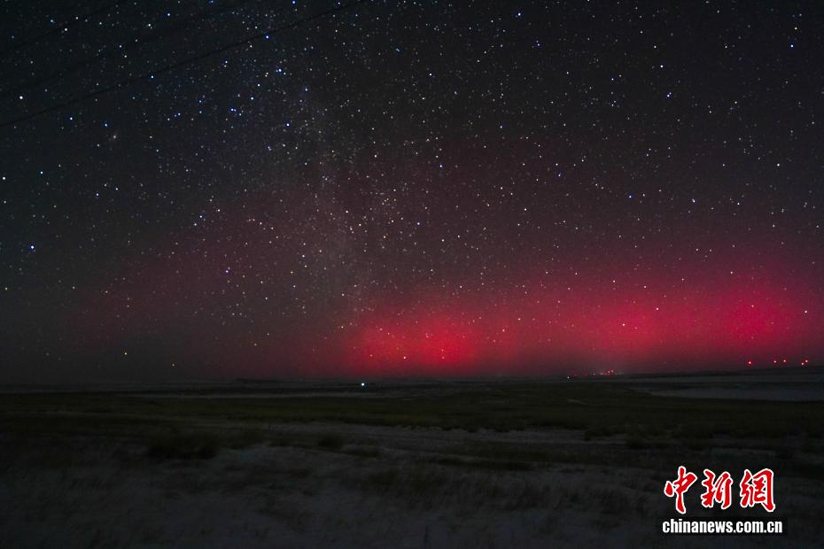 锡林郭勒草原：-35℃寒夜极光秀