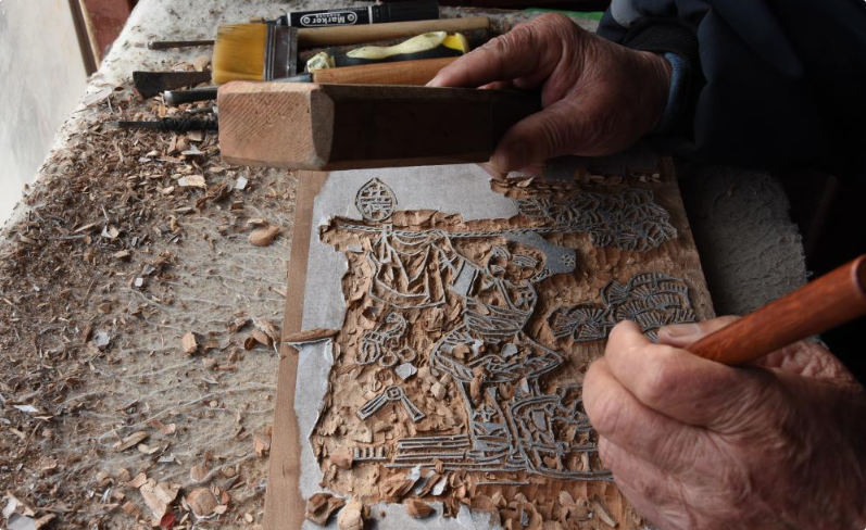 河南朱仙镇木版年画迎新春