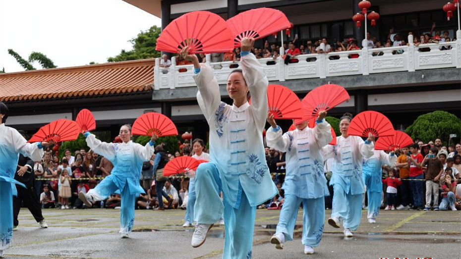 巴西：两万民众祈福 龙狮腾跃接春