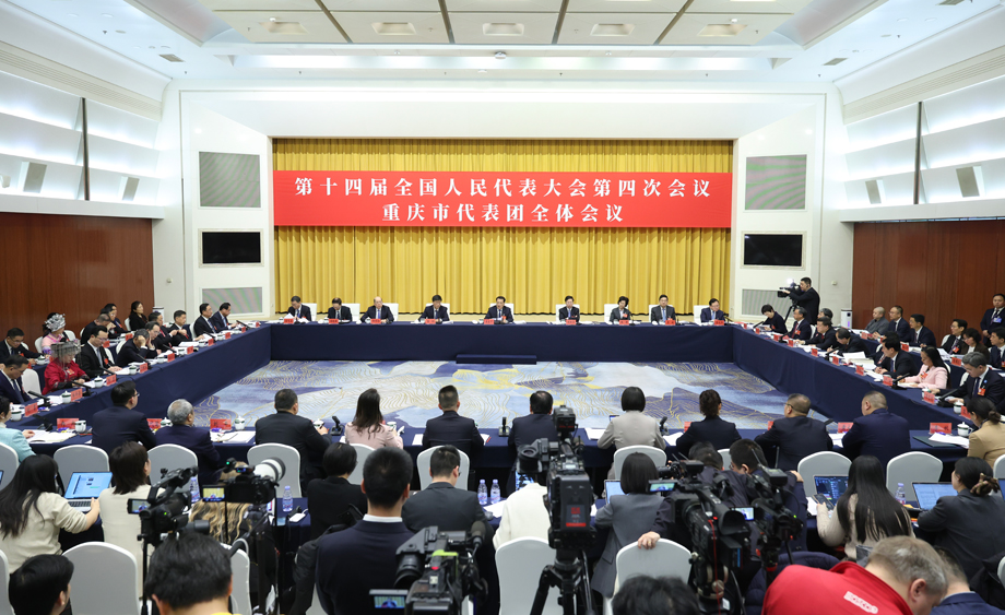 十四屆全國人大四次會議重慶代表團(tuán)舉行開放團(tuán)組會議