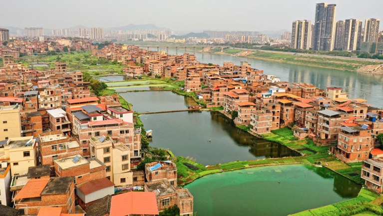 航拍“西江明珠”广西长洲岛 生态美景如画