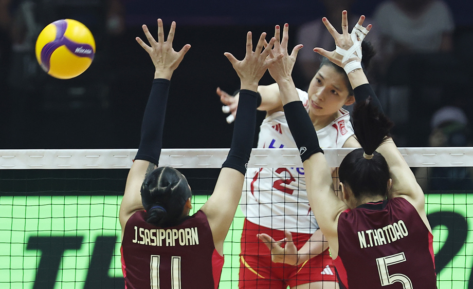 2026世界女排联赛中国南京站：中国队战胜泰国队