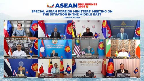 ASEAN FMs call for restraint, diplomacy amid Middle East crisis